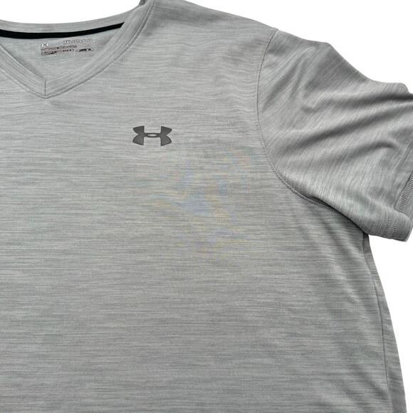 UNDER ARMOUR Mens XXL Loose Gray Tech T-shirt Tee Heat‎ Gear Lightweight Sport - Picture 1 of 7